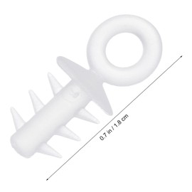 Happyyami 200Pcs Foam Ball Caps Decorative End Caps for DIY Hanging Ornaments for Christmas Tree Decor and Creative Balls Accessories Easy to Use and Unique Design