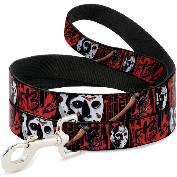 Dog Leash Friday The 13th Jason Mask4 Axe Blood Splatter