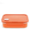 Rex London Double Wall Lunch Box with Divider - Orange
