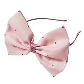 Chic Crystals Sarah Bow Headband (Dusty Rose)