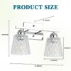 Mecgirn Stainless Steel Bathroom Vanity Light Over Mirror, 2 Light