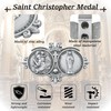 2 PCS St Christopher Medal Visor Clip, Our Lady of