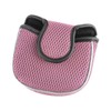 Andux Mesh Mallet Putter Cover Golf Putter Head Covers Pink,