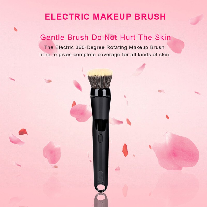 Electric Makeup Brush Automatic Rotating Makeup Brush With Foundation &