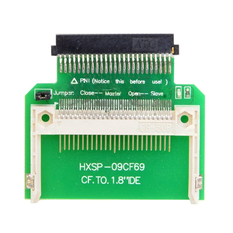 NFHK CF コンパクトフラッシュメモリーカード 50ピン 1.8インチ IDE ハードドライブ SSD コンバーターアダプター