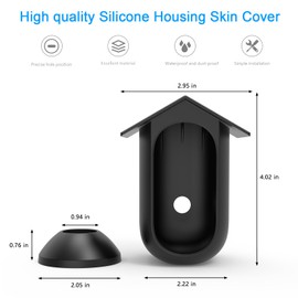 Koroao Silicone Skin Cover Compatible with Arlo Essential Security Camera (2nd Generation),for Arlo Essential Security Indoor Outdoor Camera Protective Cover (Not Compatible Longer Battery XL) (1)