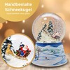 Snow Globe Christmas Music Box Sleigh Ride with Santa Claus