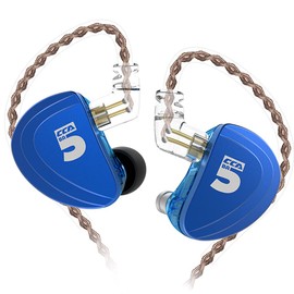 CCA A10 HiFi in Ear Earphone Pure 10 BA Drivers Earbuds Headphone Noise Cancelling Wired Monitor Earphone Ergonomic Fit for Audiophile Musician Singer DJ