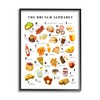 Stupell Industries The Brunch Alphabet Food Treats ABC Illustrations, Design