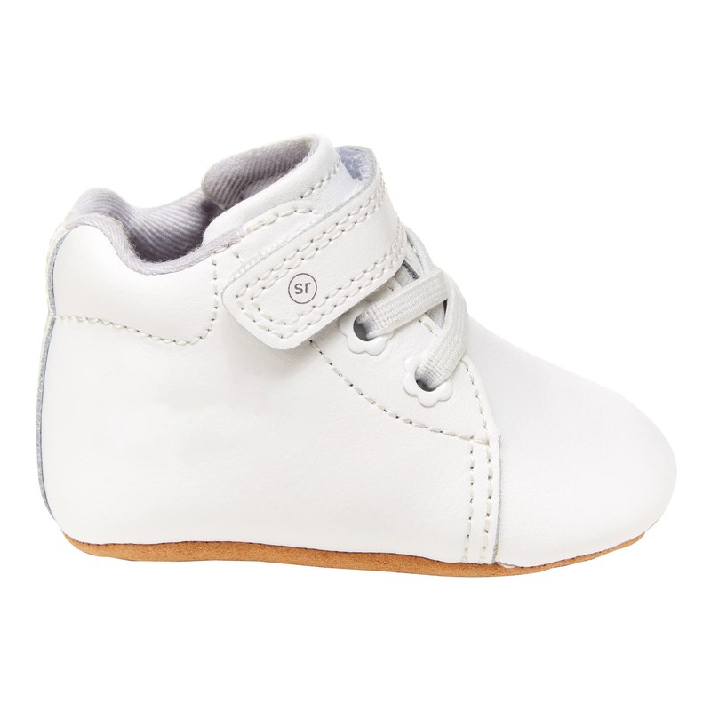 Stride Rite Baby Boys PW-Elliot Crib Shoe, White, 3 Infant