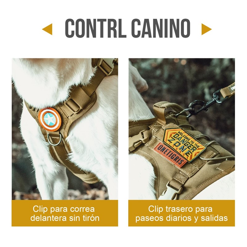 OneTigris Arnés táctico para Perro con asa, arnés Militar para