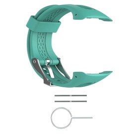 Replacement Band for Garmin Forerunner 10/15 for Women/Man - TenYun Silicone Wristband Strap/Bands for Garmin Forerunner 10/Garmin Forerunner 15(Teal, Small-Size(0.81" X 0.77")