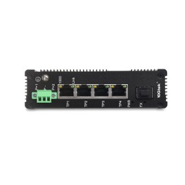 Industrial IP40, 5-Port Gigabit Ethernet Switch (w/20-km SFP transceiver), G0104i , DIN-Rail Mount (Power Supply is not Included)