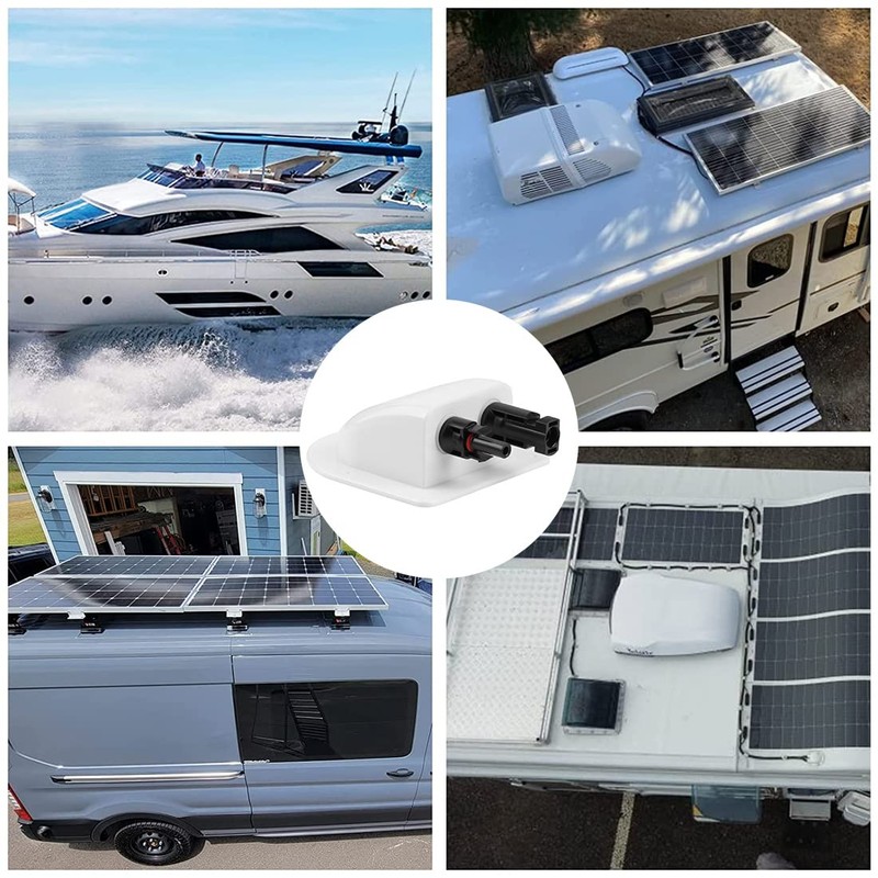 Solar Double Cable Input Screw Connection with Photovoltaic Plug and