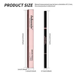 lakerain Waterproof Long Lasting Eyebrow Pencil Set, 3 Counts Natural Color Eyebrow Pencil with Brush, Eye Brow Makeup Tool for Women, Cosmetic - Color: #1 Brown, Specification: 3 Counts