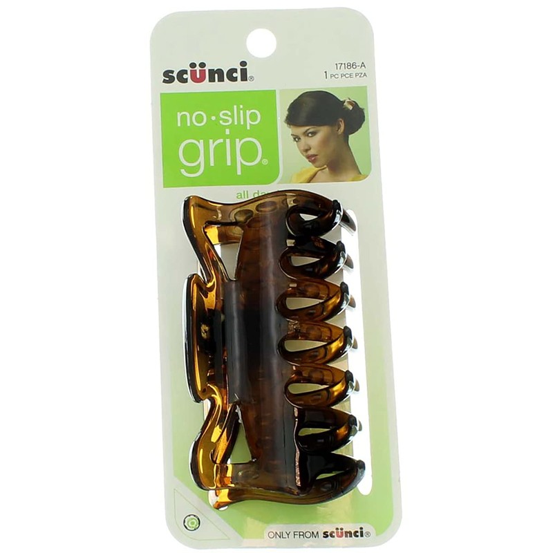 Scunci Tortoise Shell No Slip Grip Jaw Clip - 1