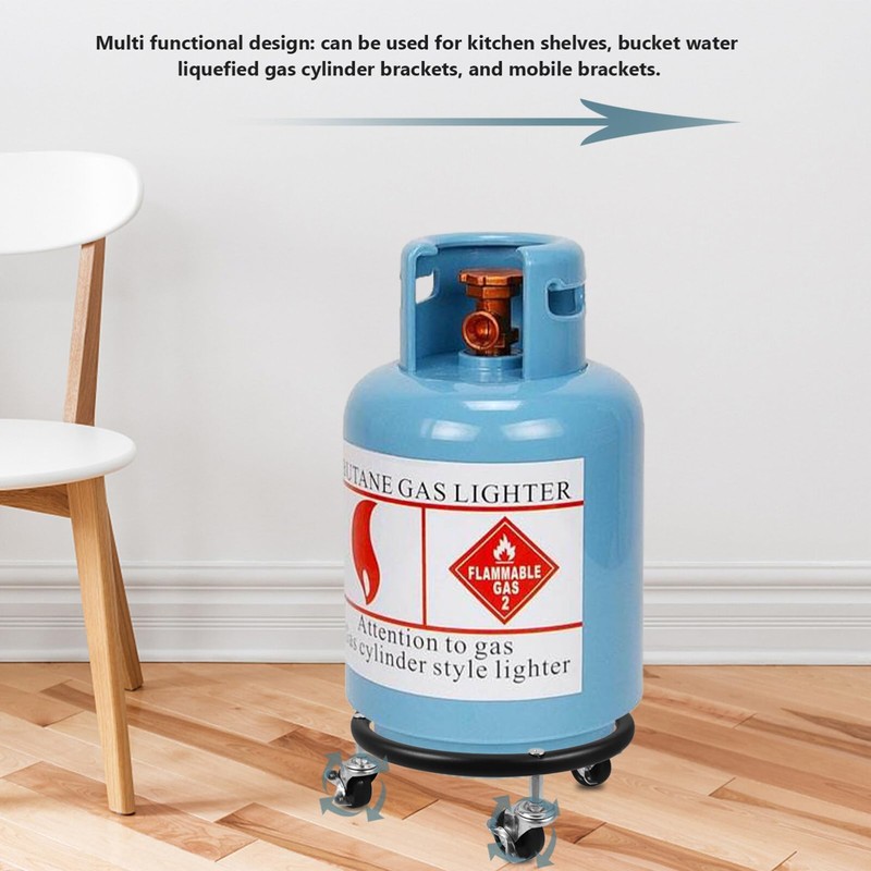 Alipis Movable Propane Cylinder Base, Propane Tank Stand Dolly with