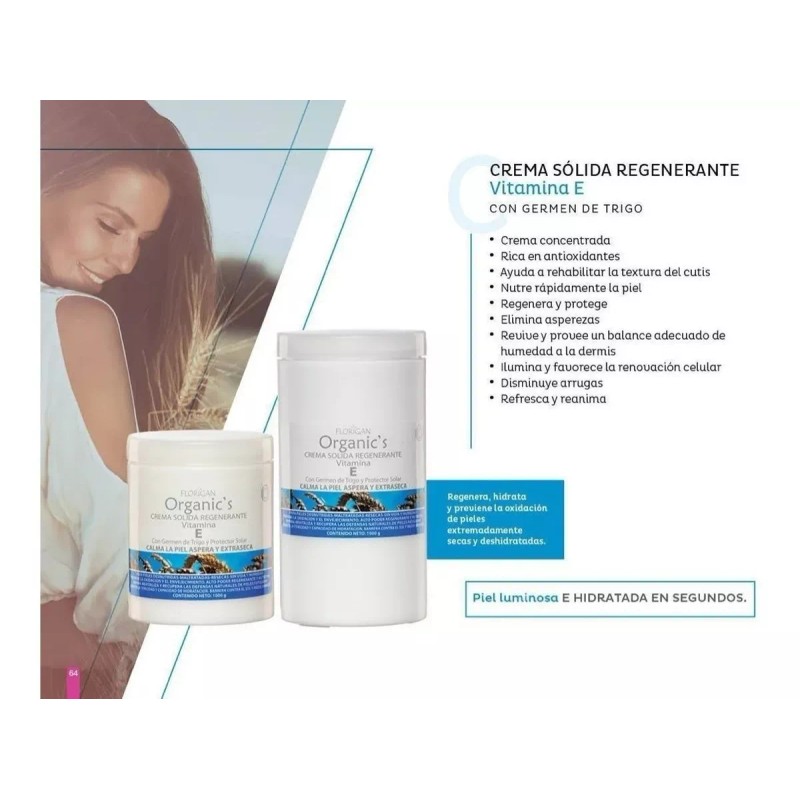 Florigan Crema Sólida Regenerante Vitamina E Florigan® 1kg.