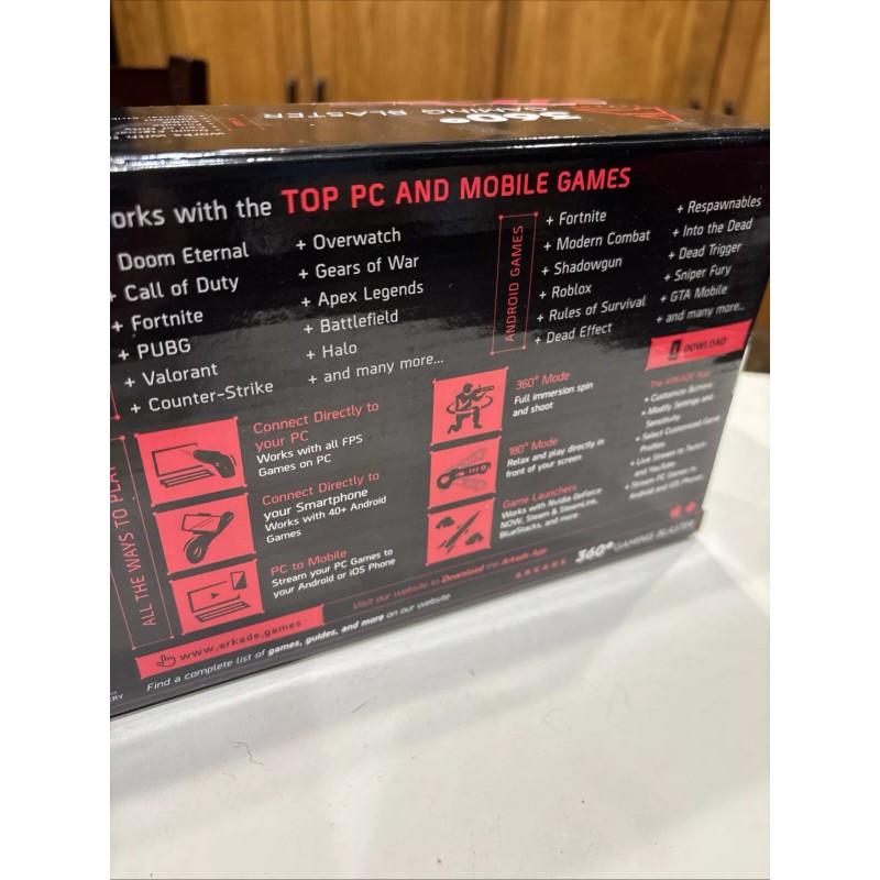 ARKADE 360 Gaming Blaster: Bluetooth & Works with the Top