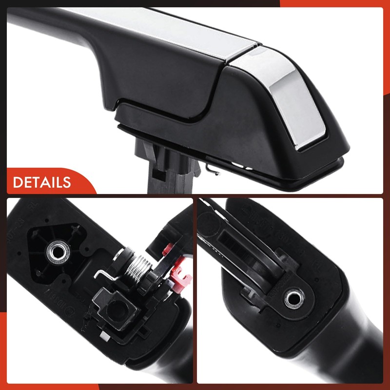 A-Premium Rear Left Driver Side Exterior Door Handle Compatible with
