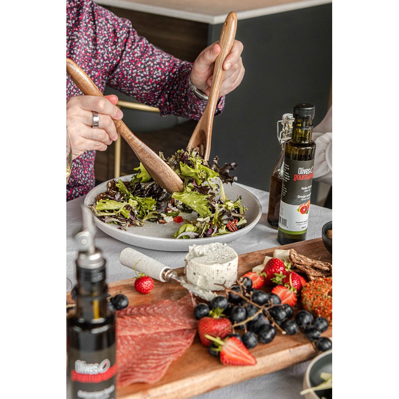 Huile d'olive vierge Extra à l'orange Sanguine, Bouteille en verre
