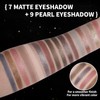 Baked Eye Shadow Makeup Palette, 16 Colors, High Color, Long