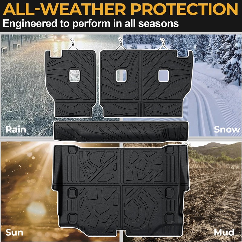 GALVAGNITE Cargo Mat for 2021-2025 2026 Jeep Wrangler JL 4XE