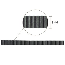 Zeelo 3D Printer Timing Belt, 2GT 9mm Width, 5M/ 10M Toothed Belt GT2 3D Printer Timing Belt Pulley,9mm Width 2GT Rubber Synchronous Timing Belt for 3D Printer (10m)