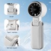 Lilampts Portable Handheld Turbo Fan with Digital Display and 180°