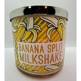 Banana Split Milkshake 3 Wick 14.5 Ounce Scented Candle