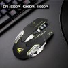 Rechargeable X8 Wireless Game Mouse Silent LED Backlit USB 1800DPI