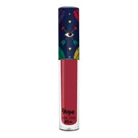 Labial Yuya Líquido Mate Rojo Feliz A Prueba De Agua Larga Duración