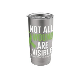 Mental Health Awareness Not All Wounds Are Visible Stainless Steel Insulated Tumbler