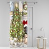 Fusion - Eyelet Single Decorative Curtain Panel - Christmas Tree