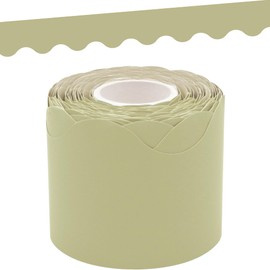 Teacher Created Resources Olive Green Scalloped Rolled Border Trim