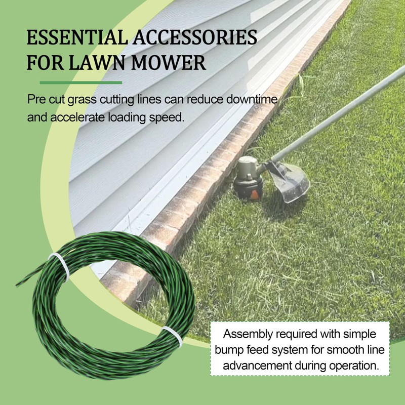 A AIRMACHIN AL2420PB String Trimmer Line for EGO String Trimmer，Green-5
