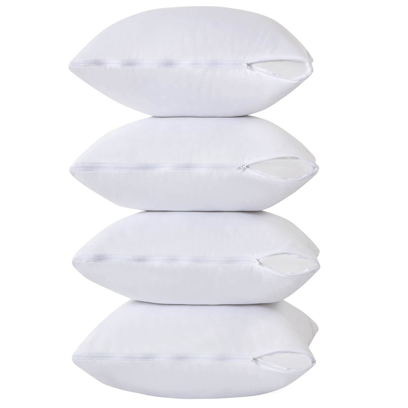Kingnex Covers Only 4 Pack Waterproof Down Feather Proof Euro