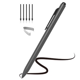 EMR Stylus Compatible with Remarkable 2, Replacement Digital Pen with Eraser, 4096 Pressure Levels, Palm Rejection, Tilt Support-5 Pen Tips（Gray）
