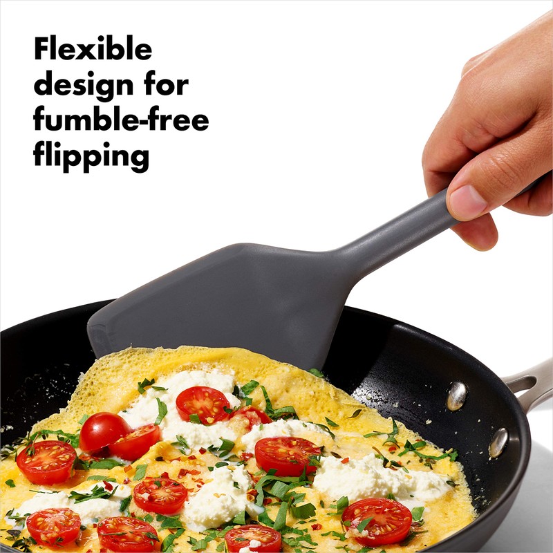 OXO Good Grips 3-Piece Silicone Utensil Set, Gray, One size