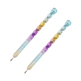Ipetboom 2pcs Rhinestones Picker Rhinestones Pencil Diamond Picture Dotting Pen Pens + Pencil Clay Modeling Tools Nail Art Dotting Tools Nail Art Pen Drilling Tool Diamond Drawing