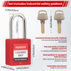 TOKCKYBL Gate Valve Lockout with Safety Padlock, Hose Bib Lock