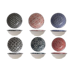 Cosy & Trendy Delirio Assorted Soup Plate Sandstone D15 x H4.8 cm - Set of 6