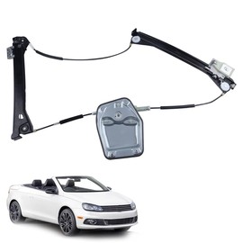 SAOKNCE Front Right Passenger Side Power Window Regulator Compatible with 2008-2016 VW Volkswagen Eos RH 1Q0-837-462-G 1Q0837462G