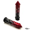 XKMT- Black Red Cruiser Motorcycle 7/8" Inch Spike Hand Grips