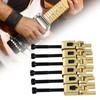 6Pcs Electric Guitar Bridge Saddle Double Locking Tremolo Metal Roller