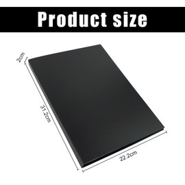 Music Folder A4, Choir Folder Black 40 Pages Music Folder, Waterproof Plastic Music Folder Music Folder for Sheet Music Folder Art Folder Document Folder Piano Guitar with 10 Notes Paper Clips
