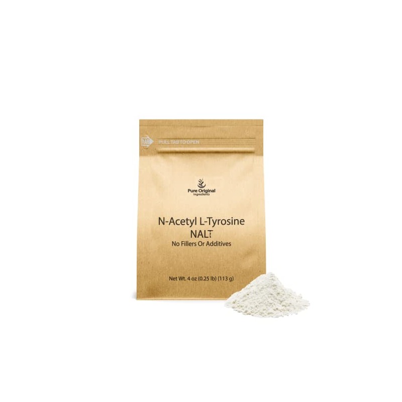 PURE ORIGINAL INGREDIENTS N-Acetyl L-Tyrosine Powder (4 oz) NALT, Always