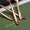 Copper Dinner Spoons 6 Piece, 8.1'' Stainless Steel Tablespoons, Soup