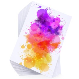 100 Pieces Watercolor Paper 140 lb/300 GSM Heavyweight Art Paint Paper White Water Coloring Paint Paper for Kid Child Watercolor Drawing Student Artist (6 x 9 Inch)