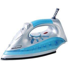 Brentwood Non-Stick Steam Iron, Silver